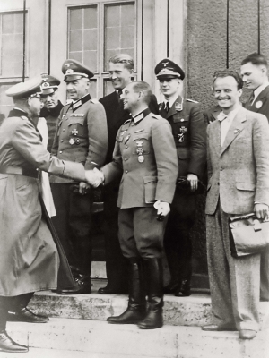 Nazi Brass Congratulates Werner Von Braun, Walter Dornberger, Rudolph Herman 1942