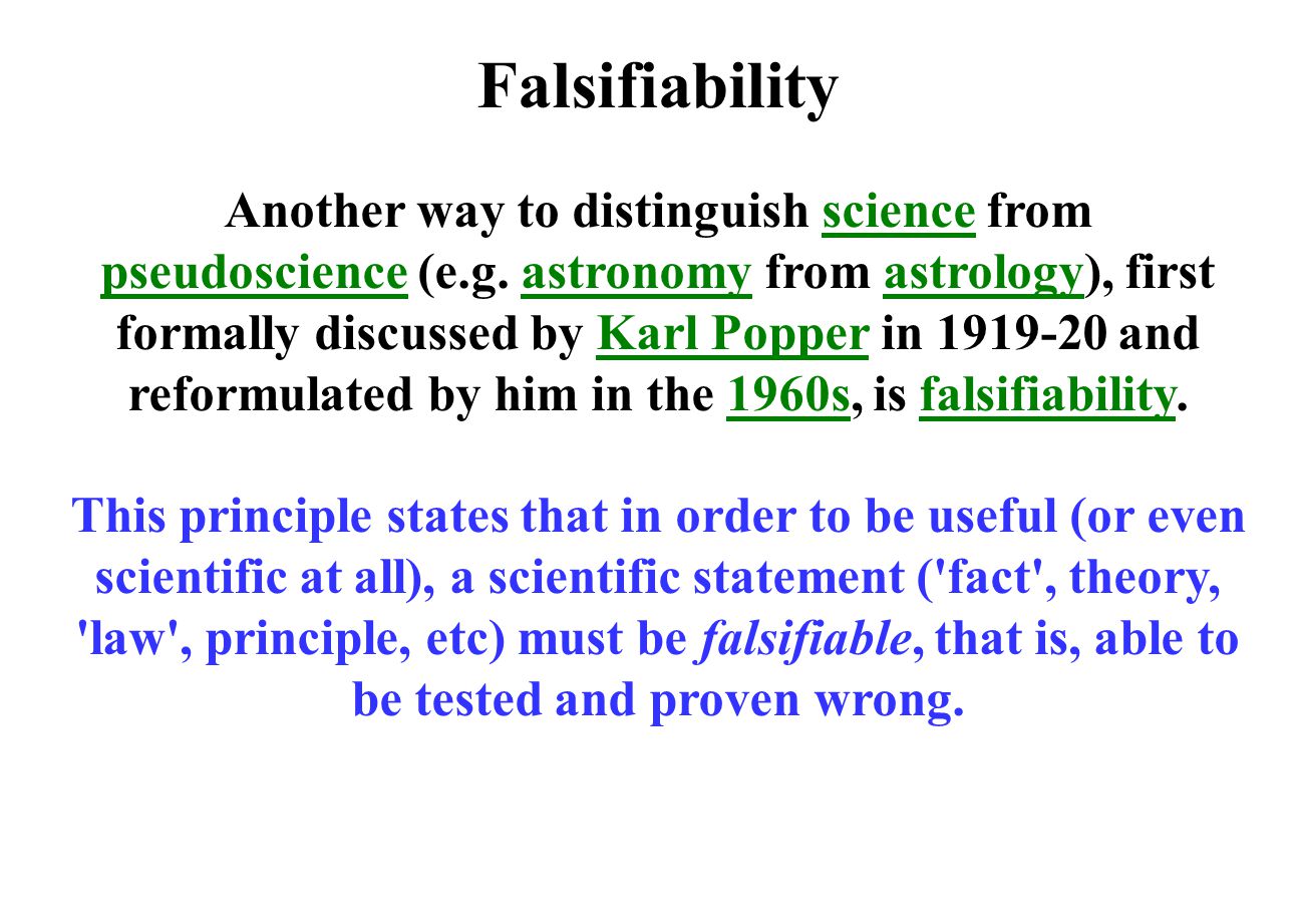 falsifiability