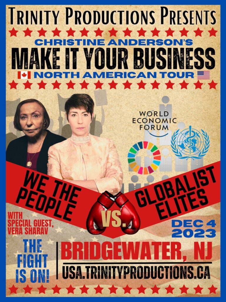 Vera Sharav Joins Christine Anderson for Make It Your Business – Dec 4, 2023 in New Jersey
