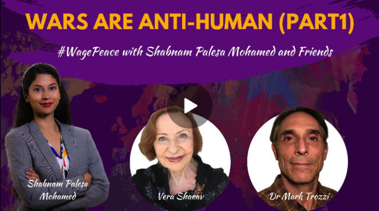 Palestine – A Globalist Genocide – WAGE PEACE with Shabnam Palesa Mohamed and Vera Sharav (Part 1/3)